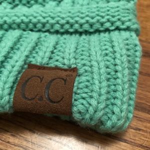 CC Brand Seafoam Ponytail Beanie NBW